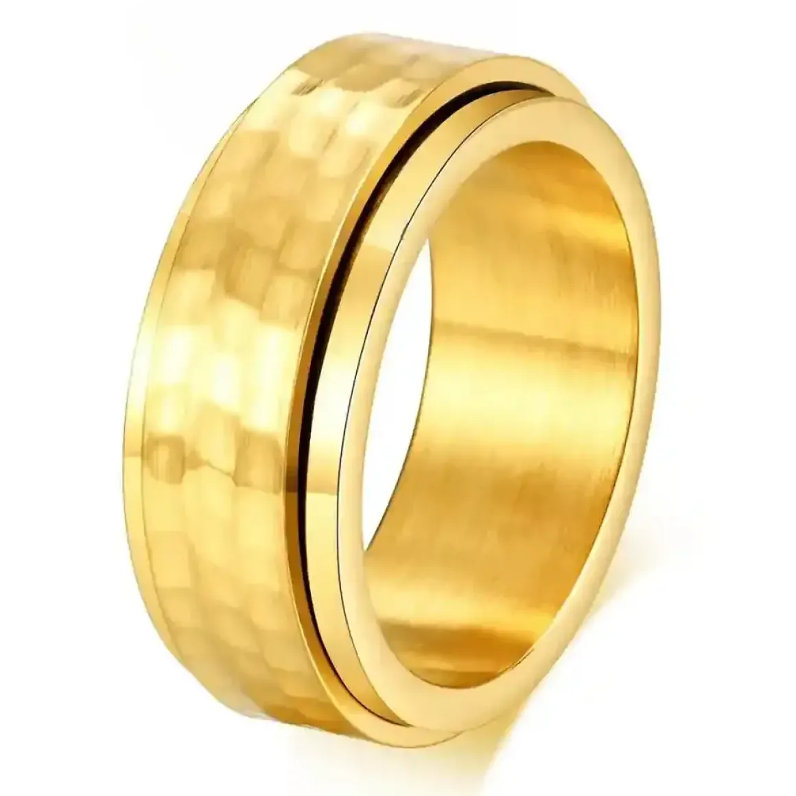 HammerGold Spinning Ring – 8 mm Herrering i Rustfrit Stål