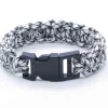 Hvid-Sort paracord armbånd 21 cm