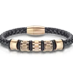 Italy gold - læderarmbånd