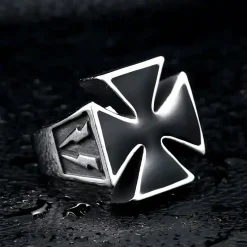 Jernkorset herrering i rustfri stål