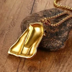 Jesus halssmykke forgyldt