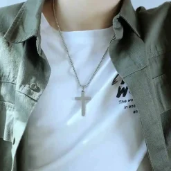 Jezu kors i ædelstål mat/blank