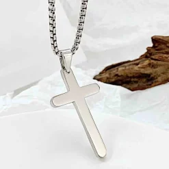 Jezu kors i ædelstål mat/blank