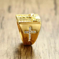 Jezus golden herrering med sten