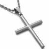 Kale kors smykke i ædelstål