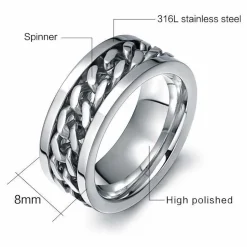 Kæde herrering i stål.