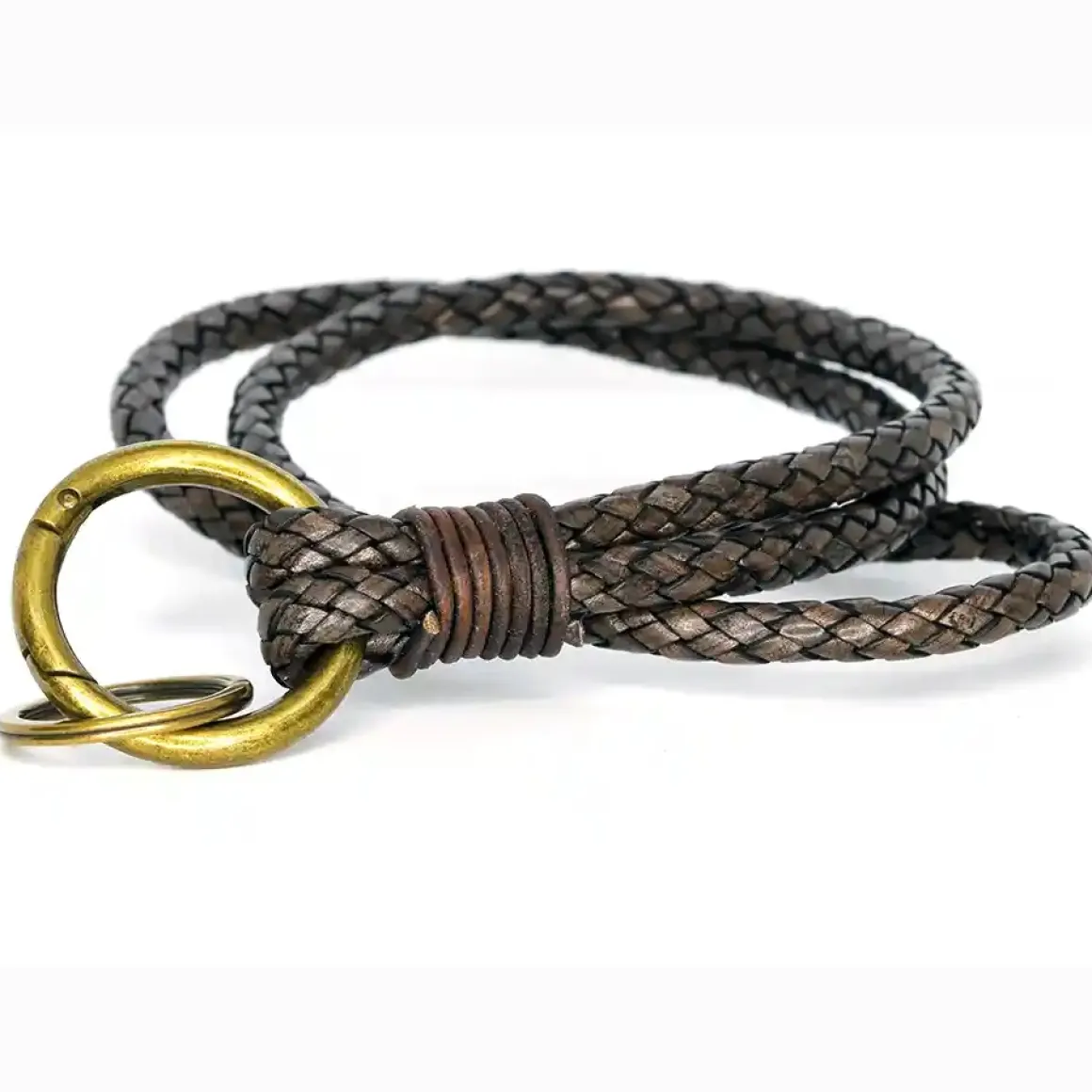 Keyhanger i kraftig bololæder "MOZ" Brun