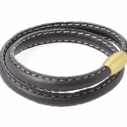 KV Læderarmbånd i kalveskind "Gold"