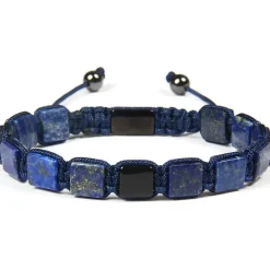 Lapis Blue lux armbånd macrame armbånd