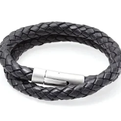 Læderarmbånd dobbelt bolo "Franks"