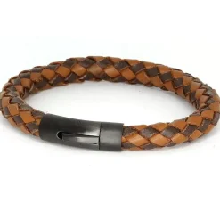 Læderarmbånd Mørk brun