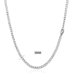 Lorraz halskæde stål 3mm