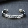 Love my DAD - armbånd i blank stål