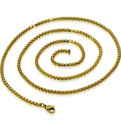 Lux kæde forgyldt 3mm/60cm