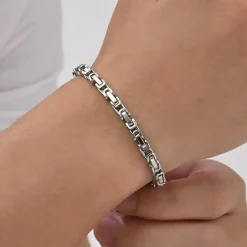 Mini stålarmbånd 4mm/21cm