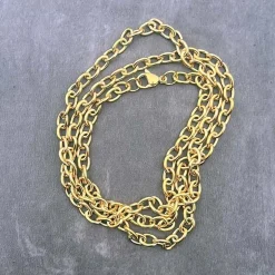 5mm forgyldt rustfri stål kæde