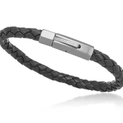 6mm Læderarmbånd i boloflet "Sort"