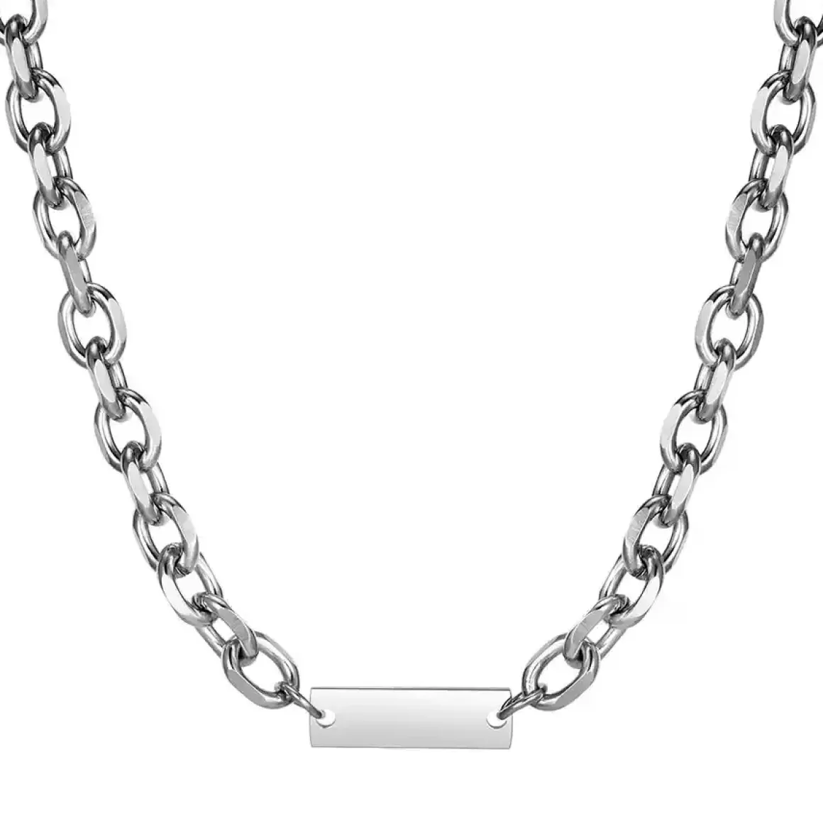 7mm stållænke i rustfri stål.