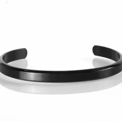 Nate bangle rustfri stål blackcoatet