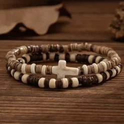 Nature armbånd træperler