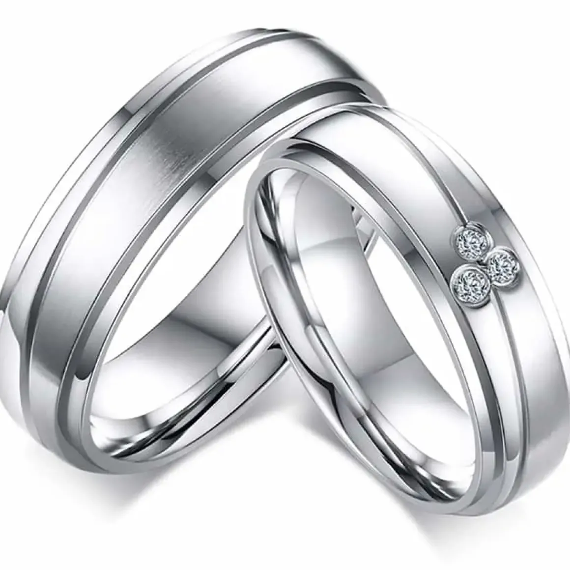 Naze forlovelsesring i ædelstål.