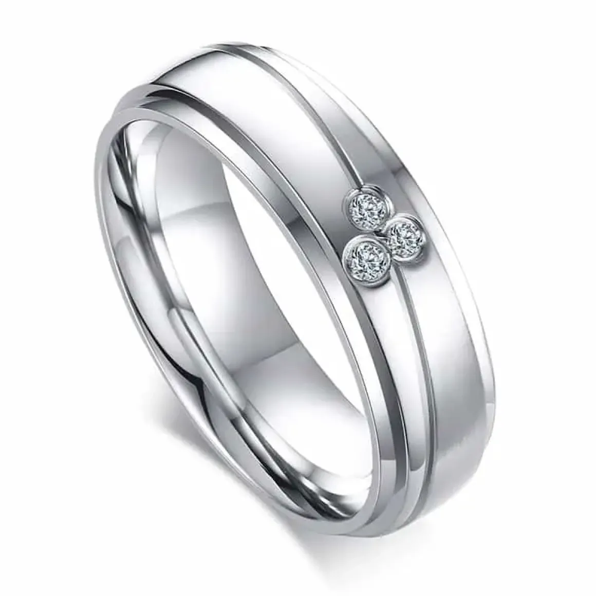 Naze forlovelsesring i ædelstål.