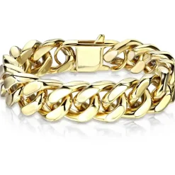 Necay armbånd i forgyldt stål IP belagt