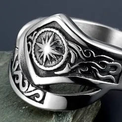 Nordisk stjernesymbol Herrering i 316L rustfri stål