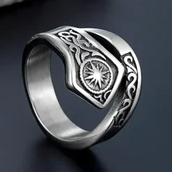 Nordisk stjernesymbol Herrering i 316L rustfri stål