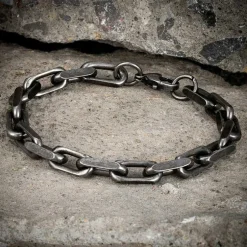 Old oxy. stålarmbånd link viking