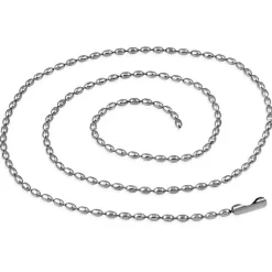 Oval Rustfri-stål 2,4 mm (60 cm)