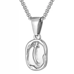 Oval Smykke i Rustfrit Stål | Herrehalskæde