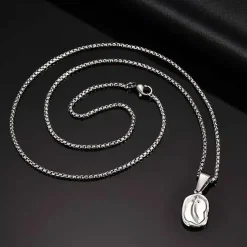 Oval Smykke i Rustfrit Stål | Herrehalskæde