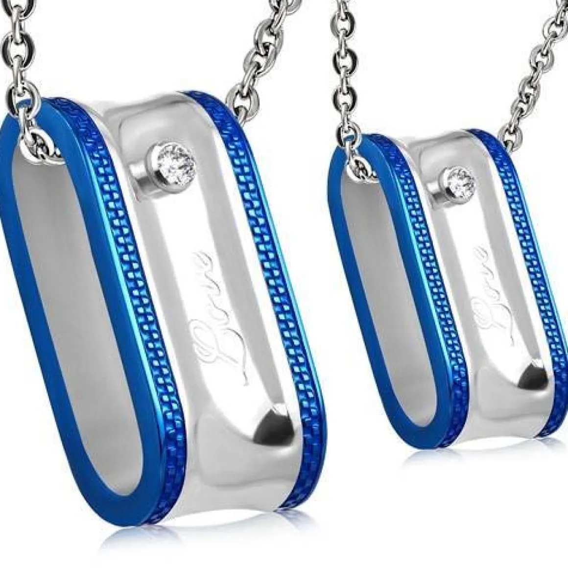 Parsmykker "Blue Steel"