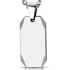 Quater rustfri stål halssmykke