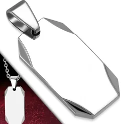 Quater rustfri stål halssmykke