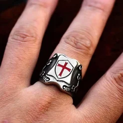 Red Cross herrering i stål.