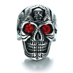 Red eye skull - Bikerring
