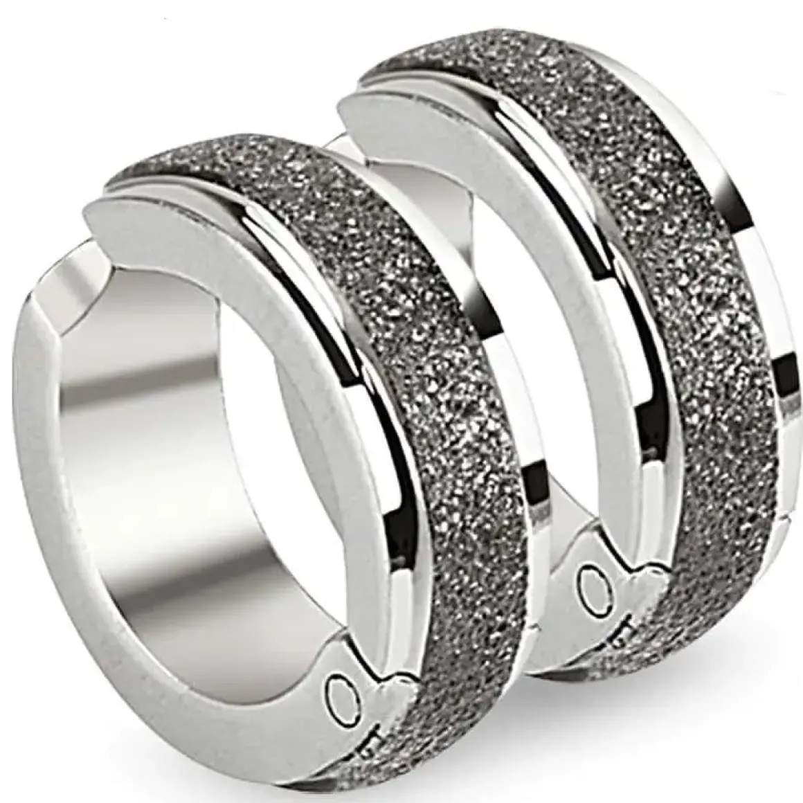 Ørering "Holy Black" (1 stk) Ikke hul i øret