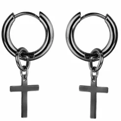 Ørering med kors blackcoat