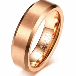 Rosegold tungsten carbide ring PFX10