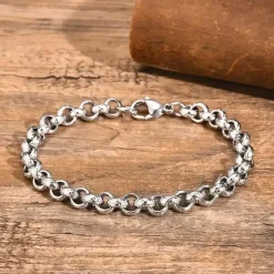 Rounded stålarmbånd