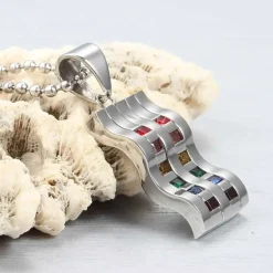 RS halssmykke i rustfri stål