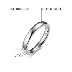 Rustfri stål ring 316L