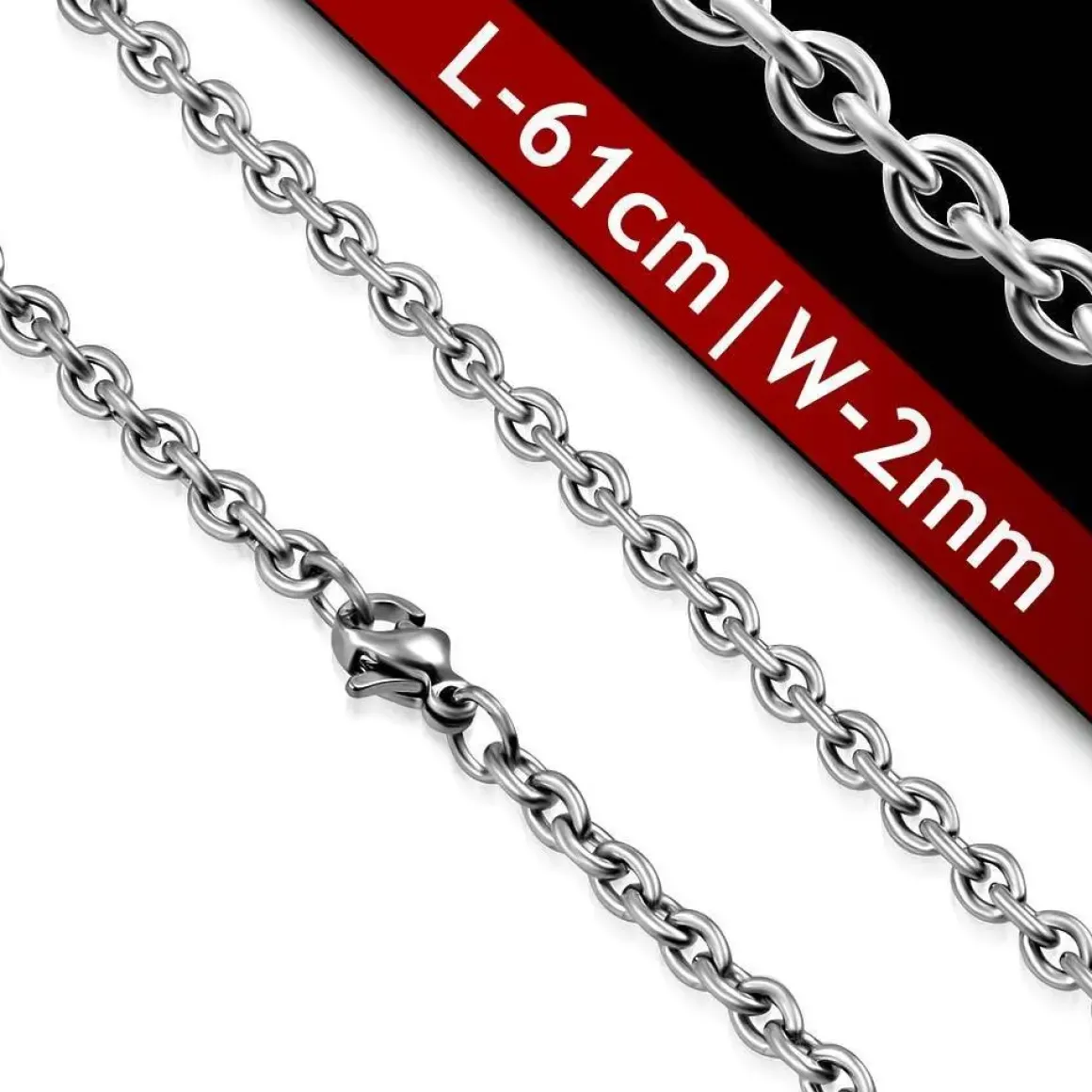 Rustfrit stål 2 mm (60 cm)