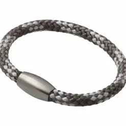 Sejler armbånd grå/hvid.