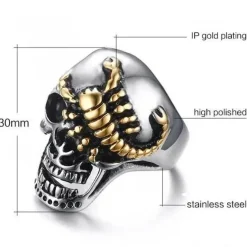 Skull Skorpion Ring