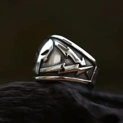 Skull Steel Warrior Ring – Rustfri Stål Herrering