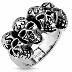 Skullring i rustfrit stål