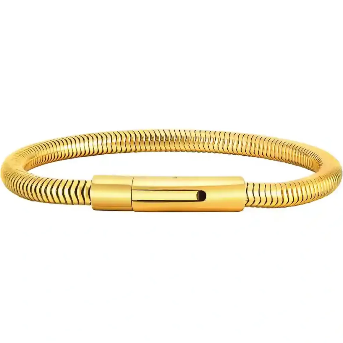 Snake Golden armbånd i ædelstål 20,5 cm